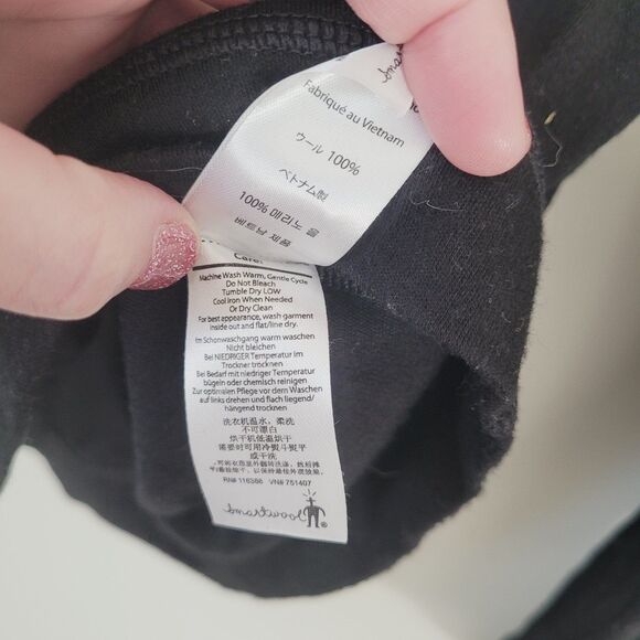 Smartwool Women's Classic Thermal Merino Base Layer 1/4 Zip in Black Size XL - Picture 6 of 10